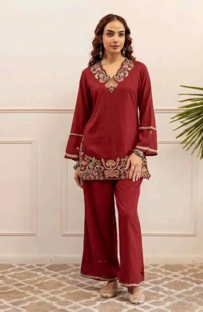 Stylish Co-ord Set with Embroidery — view 2