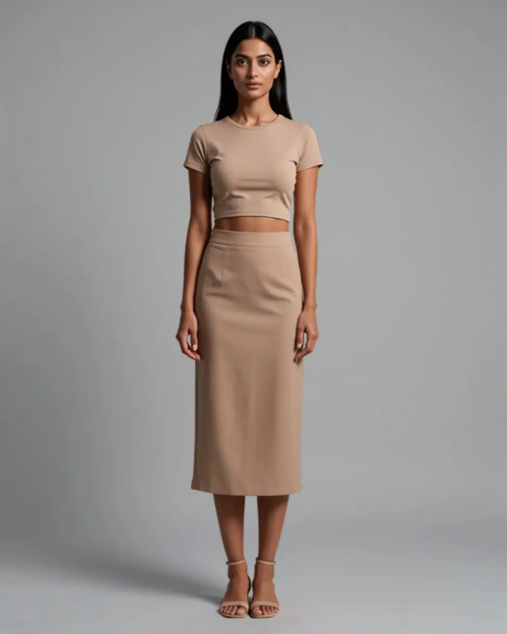 Nia Co-Ord Set — Beige